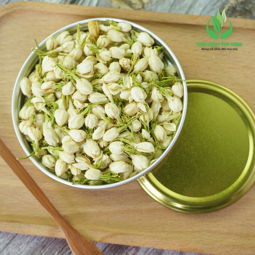 Trà Nụ Hoa Nhài Sấy Lạnh Nguyên Bông Loại 1 Thảo Dược Duy Hưng - Trà Hoa Thảo Mộc Khô Thơm Dịu Tự Nhiên