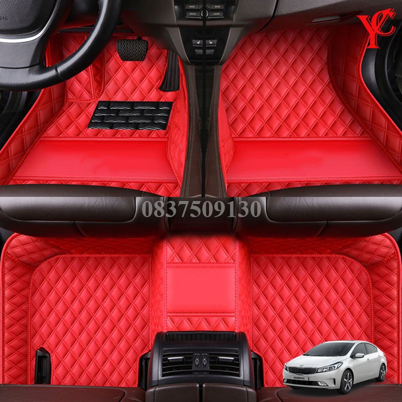 Thảm Lót Sàn Da Ô Tô 5D Cho Kia Cerato 2019 - 2021 Chống Thấm Nước Tuyệt Đối