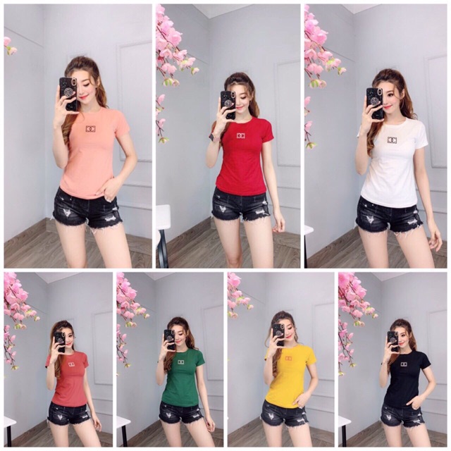 🌵 Áo thun thái cổ tròn ôm body mềm mịn mát !