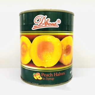 Đào ngâm nước đường hiệu dbent lon 850g siêu giòn