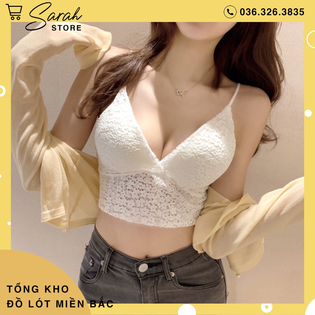Áo Nữ Croptop Ren Hoa,  Áo Bra Sexy Siêu Đẹp 990