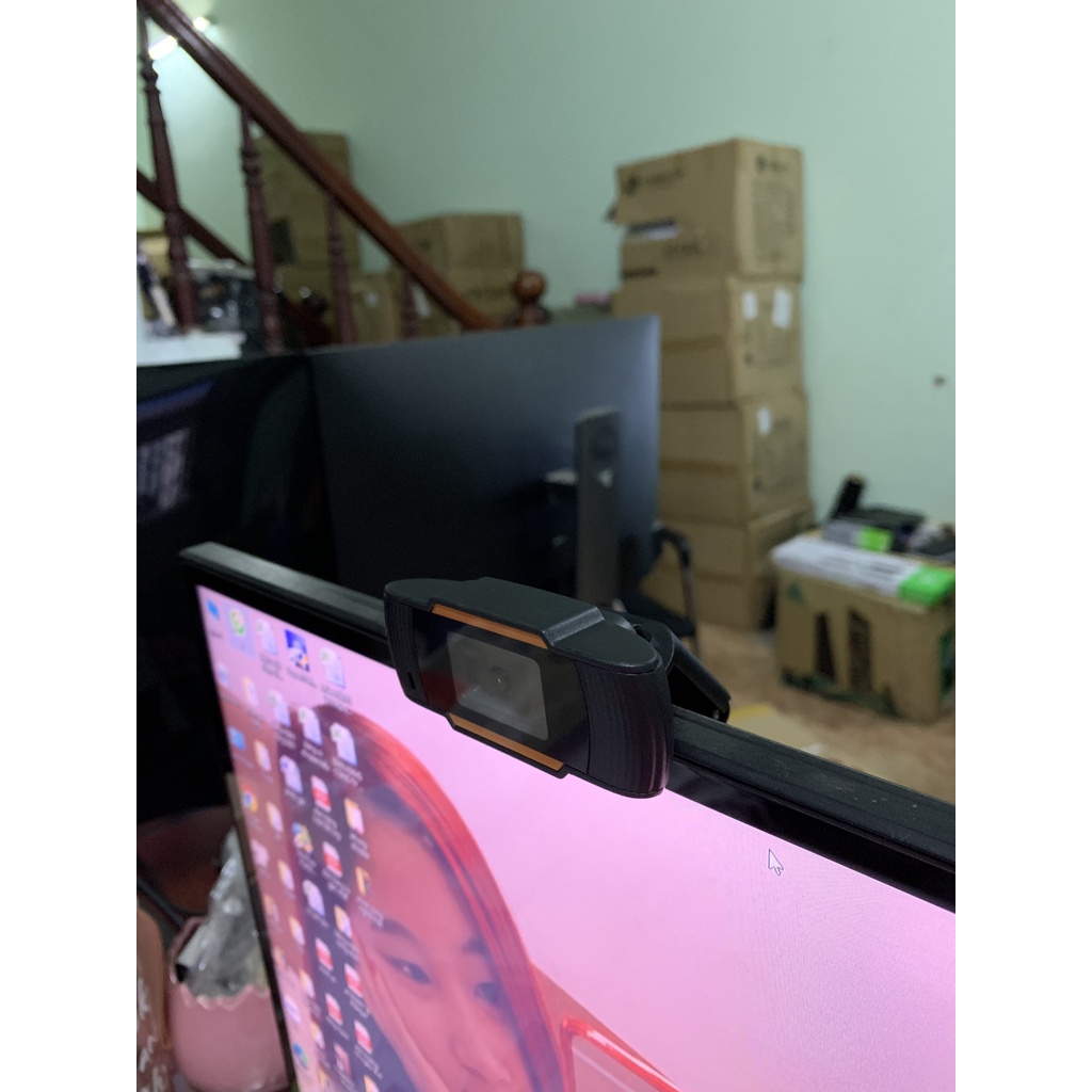 Webcam 720P - 30FPS Có Mic USB 2.0 HD -  kẹp cố định cho máy tính HỖ TRỢ CHÁT TRỰC TUYẾN | BigBuy360 - bigbuy360.vn