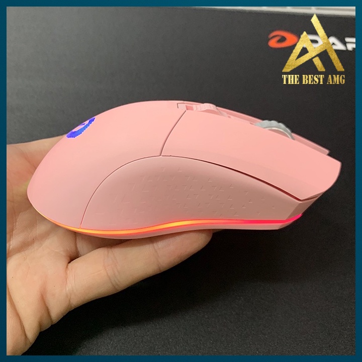 Chuột Máy Tính Không Dây Chuột Gaming Led Rgb Màu Hồng DAREU EM901 Wireless Chuột Bluetooth Laptop Mouse Chơi Game