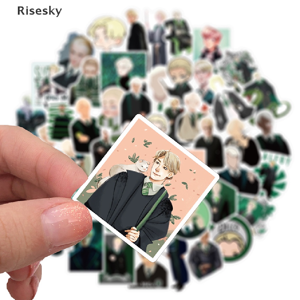 Bộ 50 miếng dán Draco Malfoy pvc vinyl trang trí đàn guitar / laptop / ván trượt