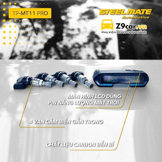 Cảm biến áp suất lốp Steelmate MT11 PRO - Phiên bản mới nhất 2022 - BH 5 năm