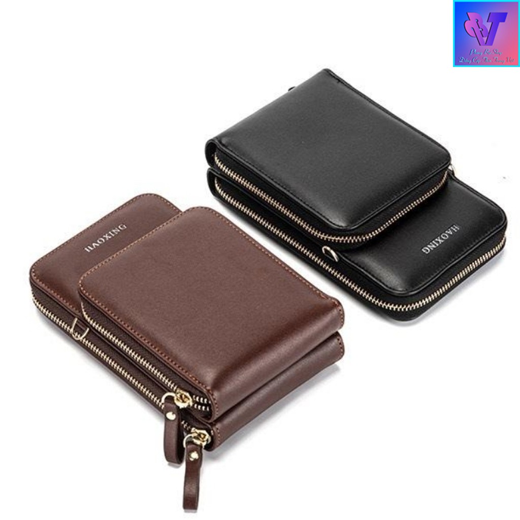 Túi Nam Mini Tiện Dụng Năng Động Hàn Quốc Chất Da Đẹp Đeo Chéo Có Hai Ngăn Kéo Khóa Riêng Biệt PB032 | BigBuy360 - bigbuy360.vn