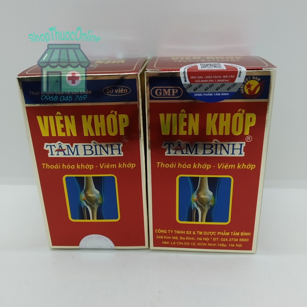 VIÊN KHỚP TÂM BÌNH lọ 60 viên