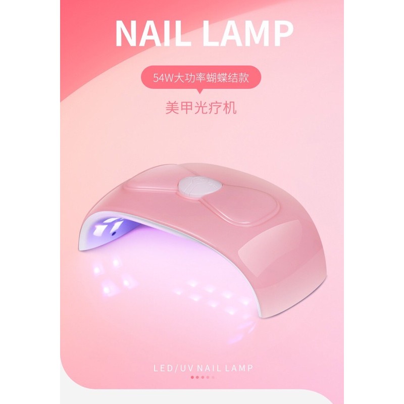 Máy Hơ Gel SUN X 54W 18 đèn cảm biến Hình nơ hơ siêu nhanh khô