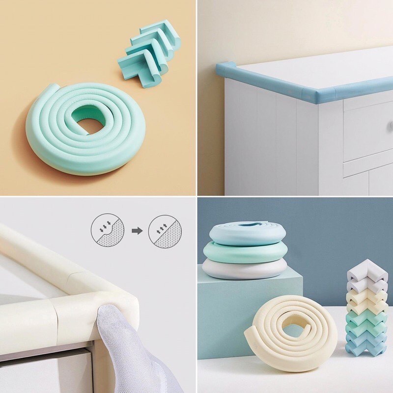 Cuộn xốp đa năng bọc cạnh bàn, cạnh tủ, cạnh tường dài 2m an toàn cho bé DD109