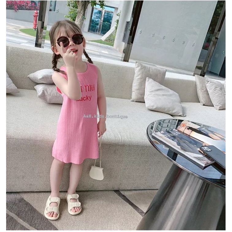 VÁY XUÔNG SÁT NÁCH THUN TĂM CHO BÉ GÁI 1 ĐẾN 5 TUỔI