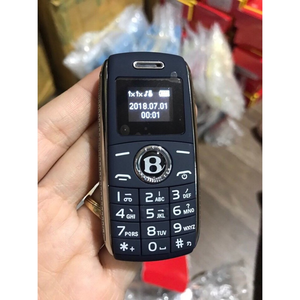 [Sốc] Điện thoại mini BX8 (Hình chìa khóa xe Bentley) 2 sim hỗ trợ chức năng thay đổi giọng nói-Bảo hành 12 tháng