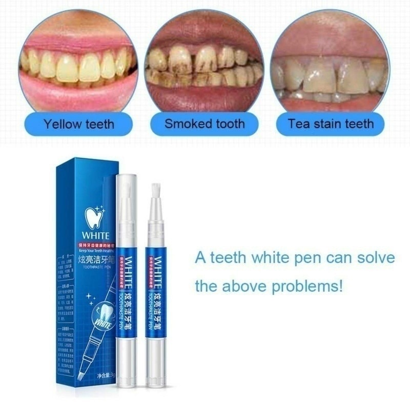 Gel tẩy trắng răng tẩy vết bẩn chăm sóc răng miệng tiện dụng Bút Làm Trắng Răng Chăm Sóc Răng Miệng Hiệu Quả