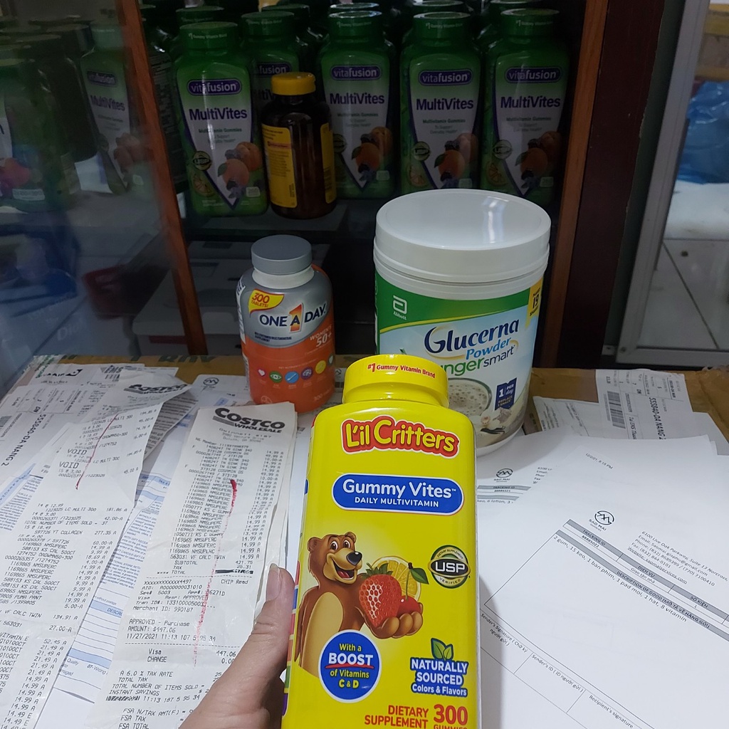 Kẹo Dẻo Bổ Sung Vitamin Tổng Hợp L’il Critters Gummy Vites 300 Viên
