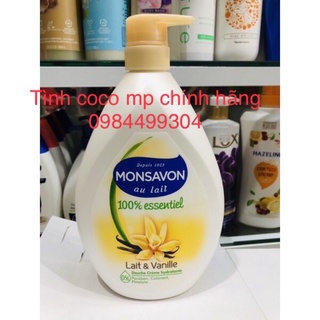 Sữa Tắm Dưỡng Thể Monsavon ,Chiết Xuất Sữa và Hoa Vani 1L,sữa tắm dưỡng ẩm mịn da, giữ mùi thơm lâu