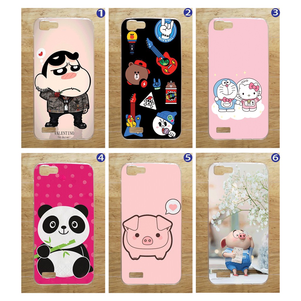 Ốp lưng Vivo V1 / Y35 (Ốp Dẻo) - Heo, Gấu, Shin Chan, Doreamon Kity