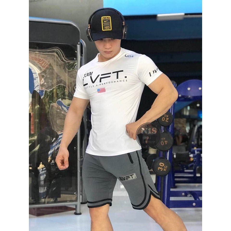 Áo Gym 𝙏𝙚𝙖𝙢_𝙇𝙫𝙛𝙩 - Áo Tập Gym Ôm Body