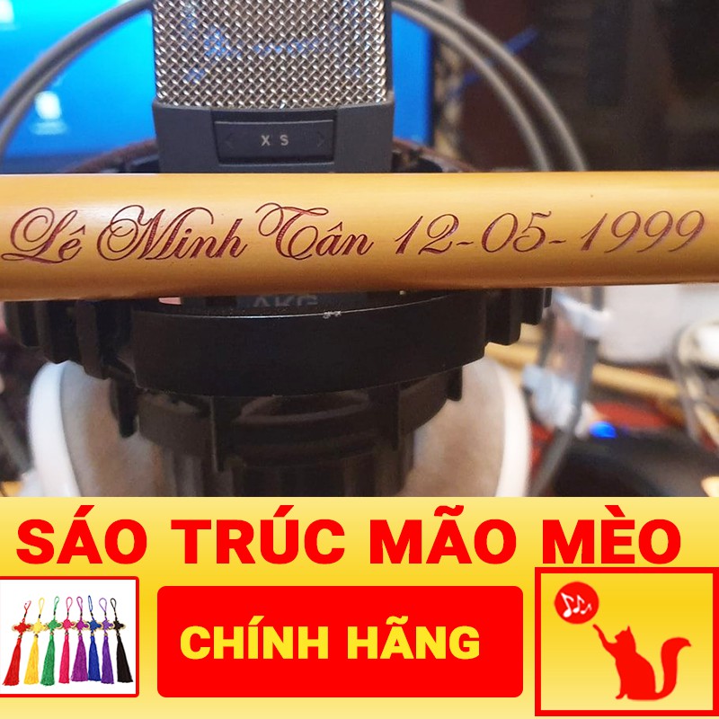 Sáo Trúc Khắc Tên Theo Yêu Cầu 🎁FREESHIP🎁 Giảm Giá 20K Khi Nhập [SAOTRUCMM] Sáo Trúc Mão Mèo Chính Hãng