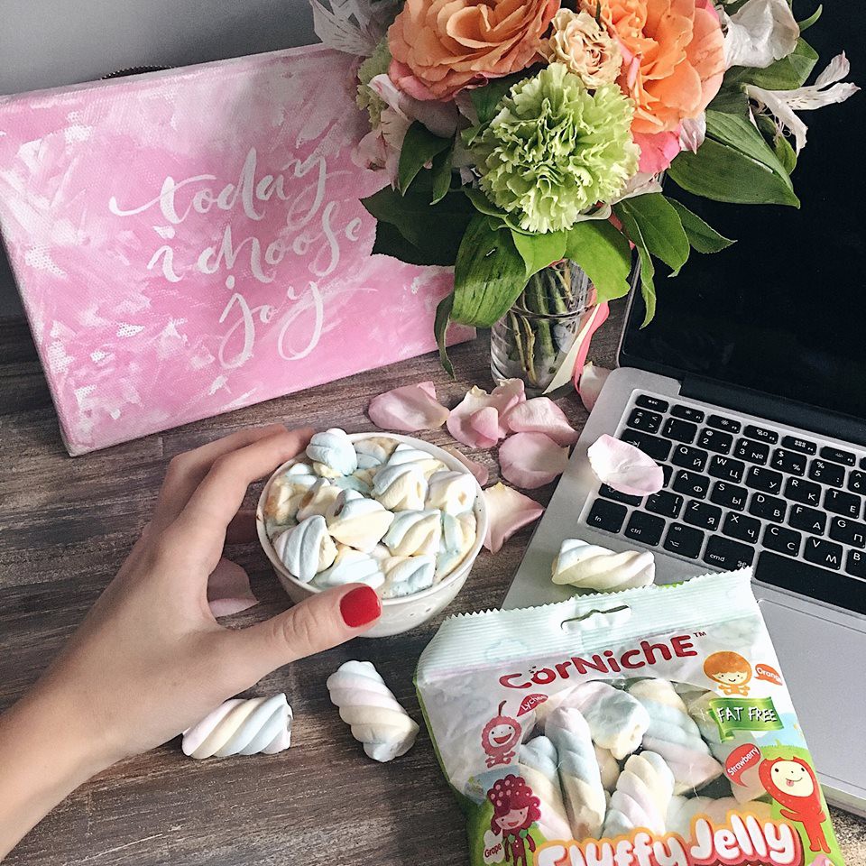 Kẹo xốp Marshmallows nhân mứt trái cây 70g