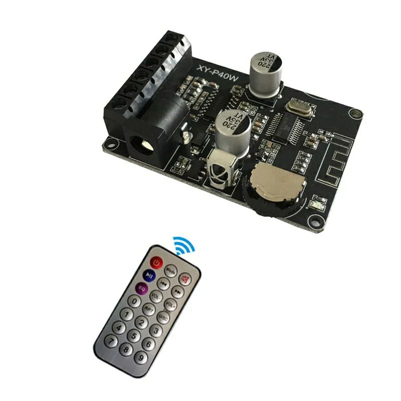 mạch khuếch đại âm thanh Bluetooth 5.0 xy p40w (tặng điều khiển remote)