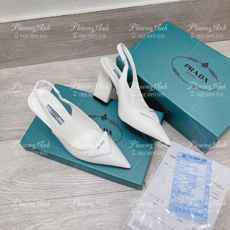 Sandal Prada 3 Màu Đen Trắng Kem
