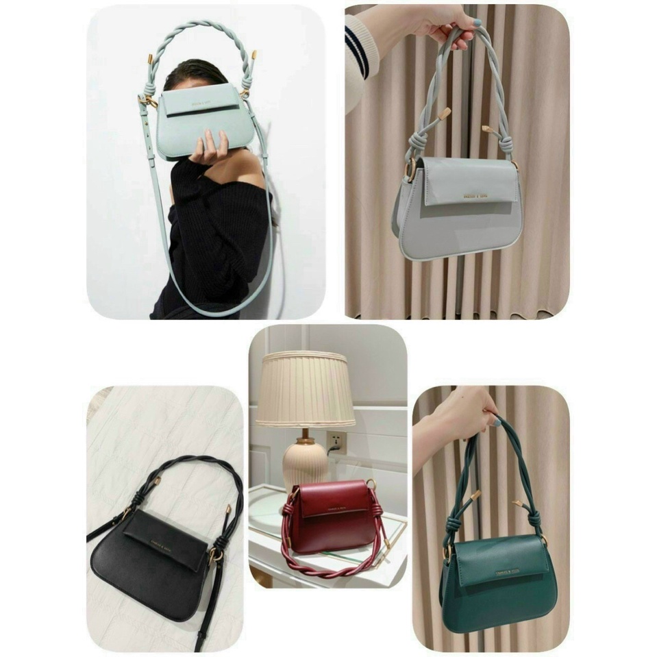 Túi Xách Nữ CNK Quai Xoắn Kẹp Nách, Đeo Chéo Da Mềm Cao Cấp