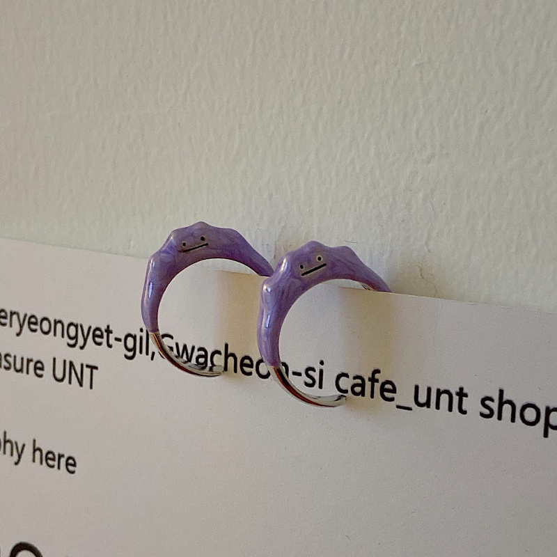 Nhẫn hở thiết kế hình mặt cười thời trang cho nữ