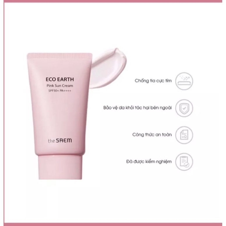 Earth Power Pink SPF 50+ PA++++ chứa các thành phần chống nắng và chiết xuất từ các loại thảo mộc và dầu hạt.