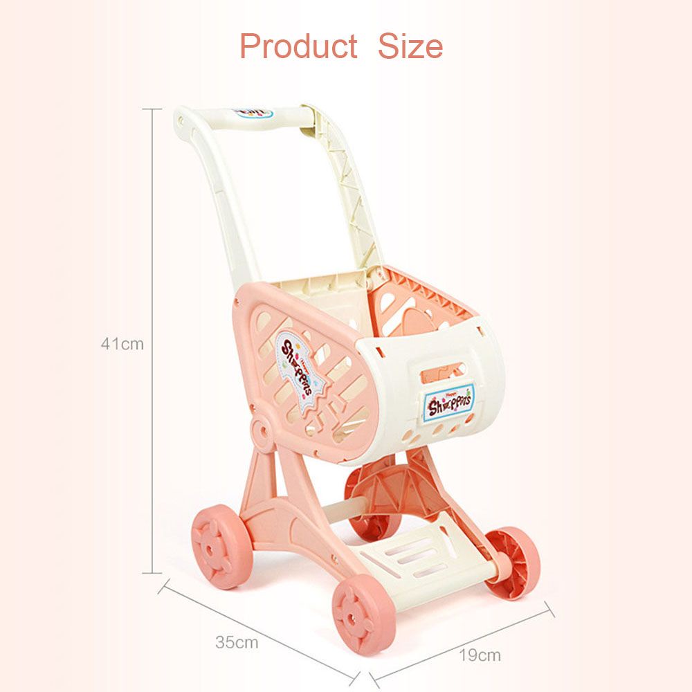 Đồ chơi xe đẩy mua sắm bằng nhựa mini nhiều màu dành cho bé