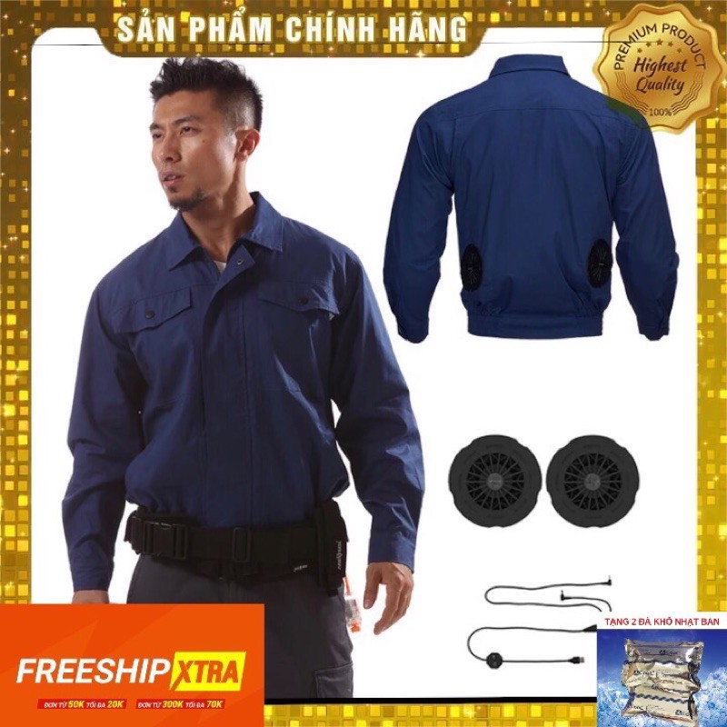 ⚡️BÁN CHẠY⚡️ ÁO ĐIỀU HOÀ NHẬT BẢN CHẤT LƯỢNG 2021 [ PIN BỀN,TẶNG ĐÁ KHÔ, BH12 THÁNG]