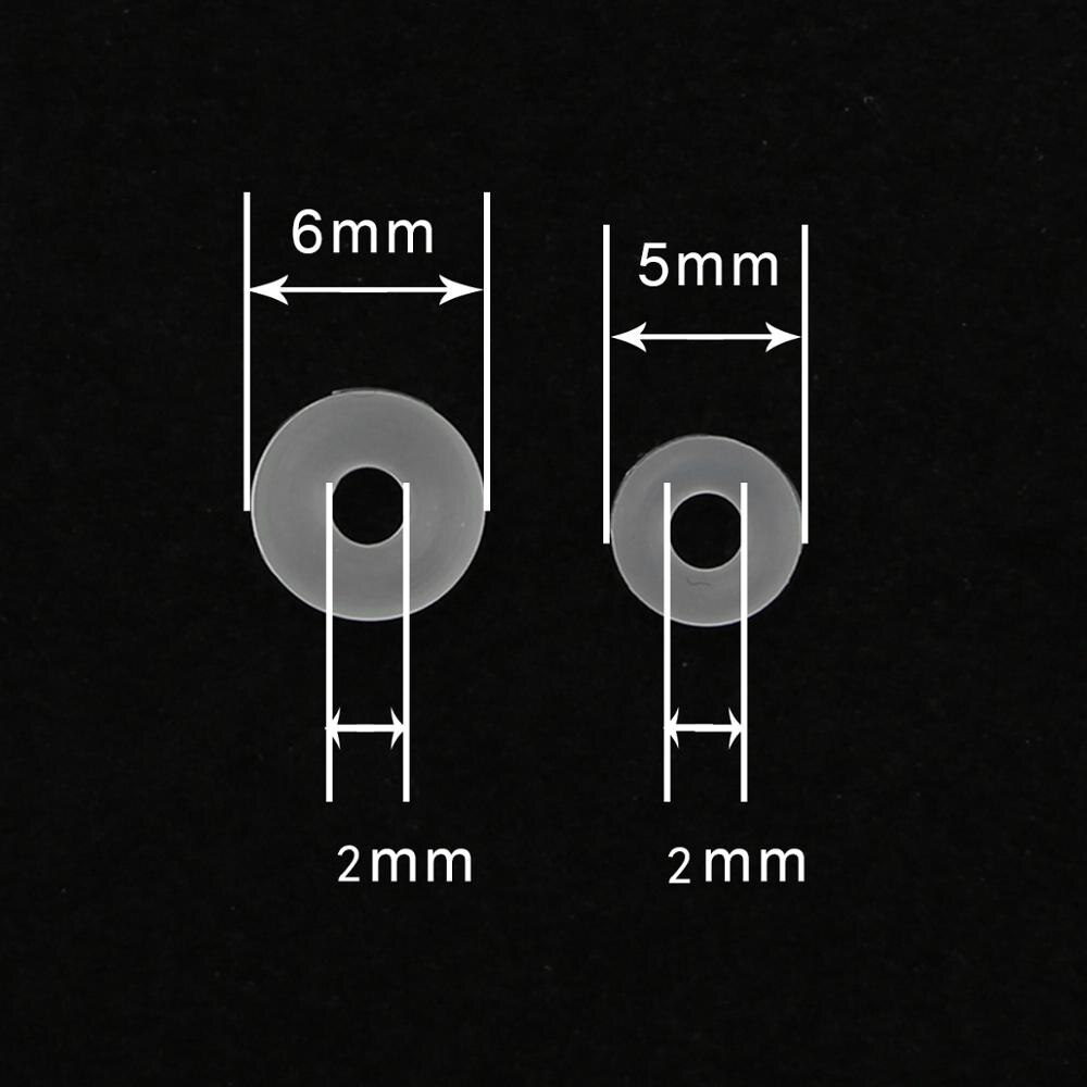 Phụ kiện kẹp hạt charm Beadia làm vòng tay DIY 2mm chất liệu cao su