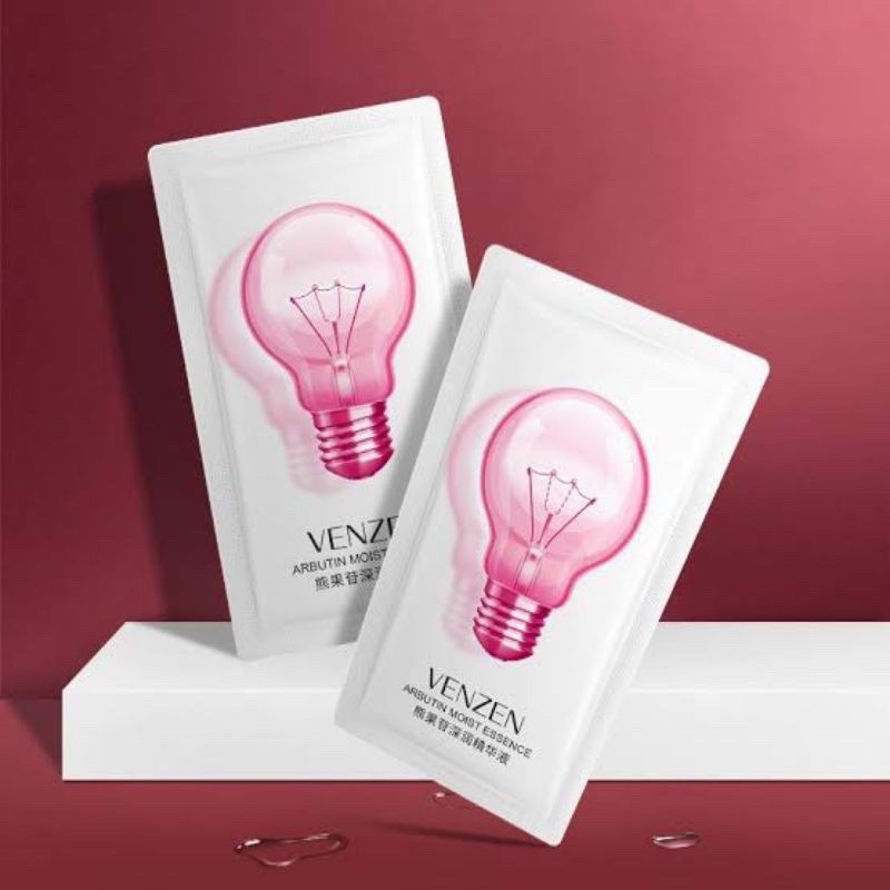 Măt nạ bóng đèn hồng Venzen dưỡng ẩm trẻ hóa da nội đia Trung 2ml A016