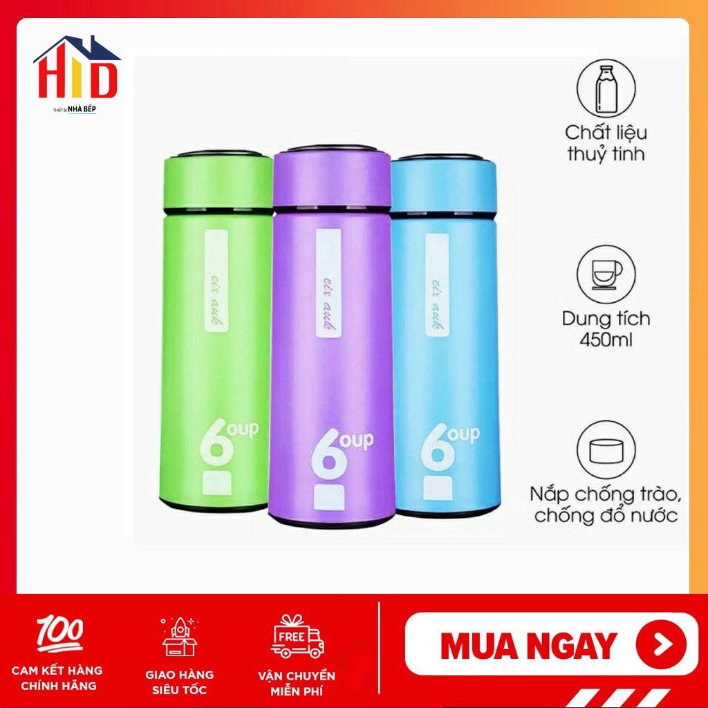 Combo 3 hũ thủy tinh bình giữ nhiệt chai thủy tinh cao cấp