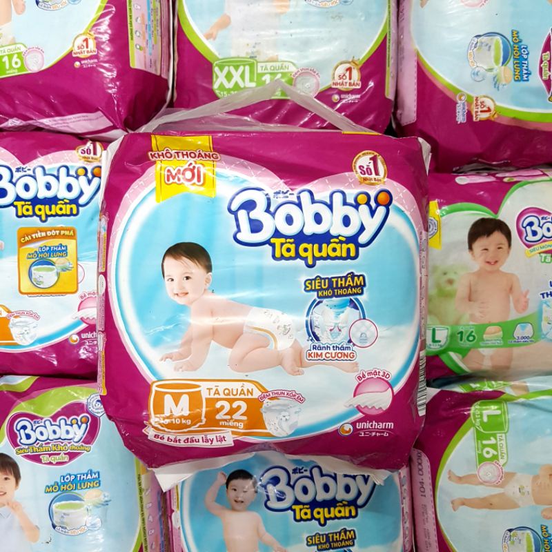 (THANH LÝ) Tả quần Bobby gói nhỏ M22/M18/L20/L16/XL18/XL14/XXL16