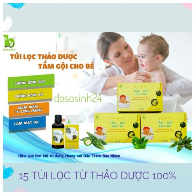 Bảo Nhiên - Túi lọc thảo dược tắm bé (15 túi)