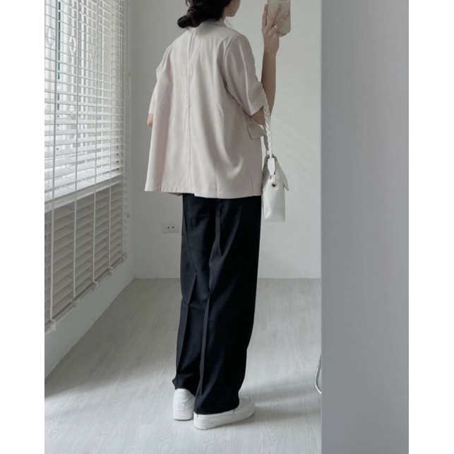 Áo Blazer-Vest nữ trơn màu basic dài tay/ ngắn tay cao cấp phong cách Hàn Quốc