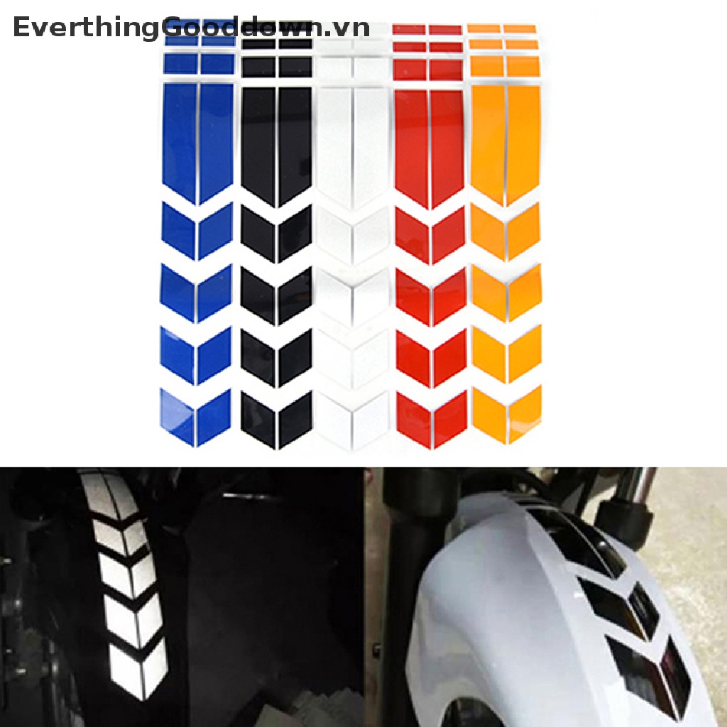 FENDER Everthinggooddown Sticker Phản Quang Chống Thấm Nước Dán Trang Trí Bánh Xe Hơi Xe Máy
