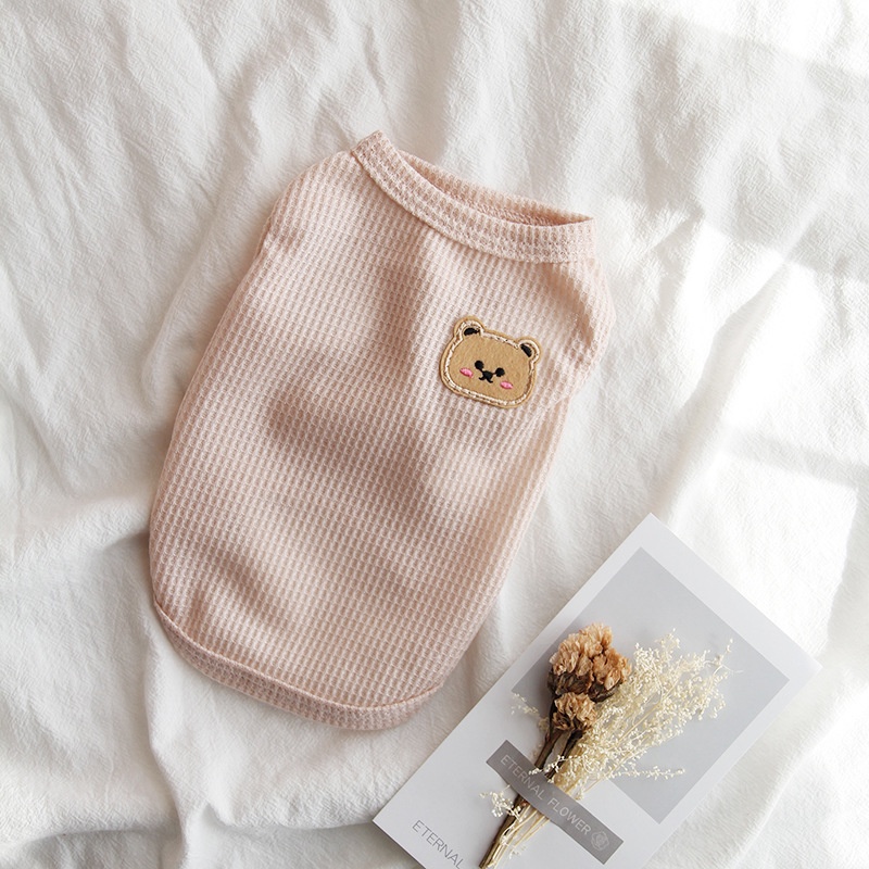 Áo Ba Lỗ In Hình Gấu Teddy Phong Cách Hàn Quốc Dành Cho Thú Cưng