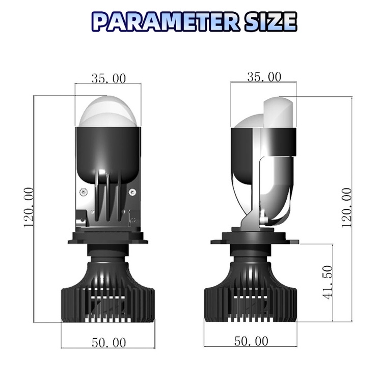 [Mã LIFEAUMAY giảm 10% tối đa 30k đơn 150k] Led H4 bi cầu mini A82 2021 có 2 bi cầu cốt pha đều gom chống chói