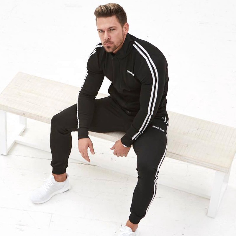 Quần Thể Thao Cotton Kẻ Sọc Thời Trang Năng Động Cho Nam