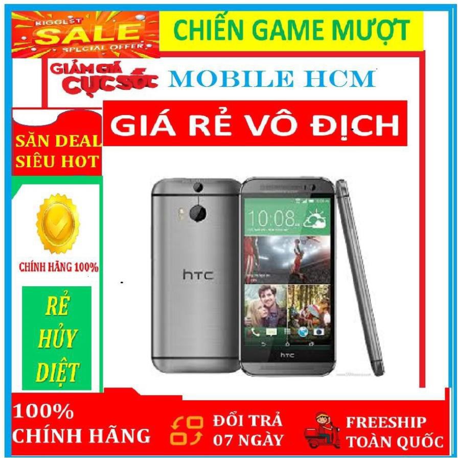 [ RẺ VÔ ĐỊCH ] " Điện thoại " HTC One M8 . Ram 2Gb/32gb . Fullbox Đủ Màu - Chiến Game Nặng mượt