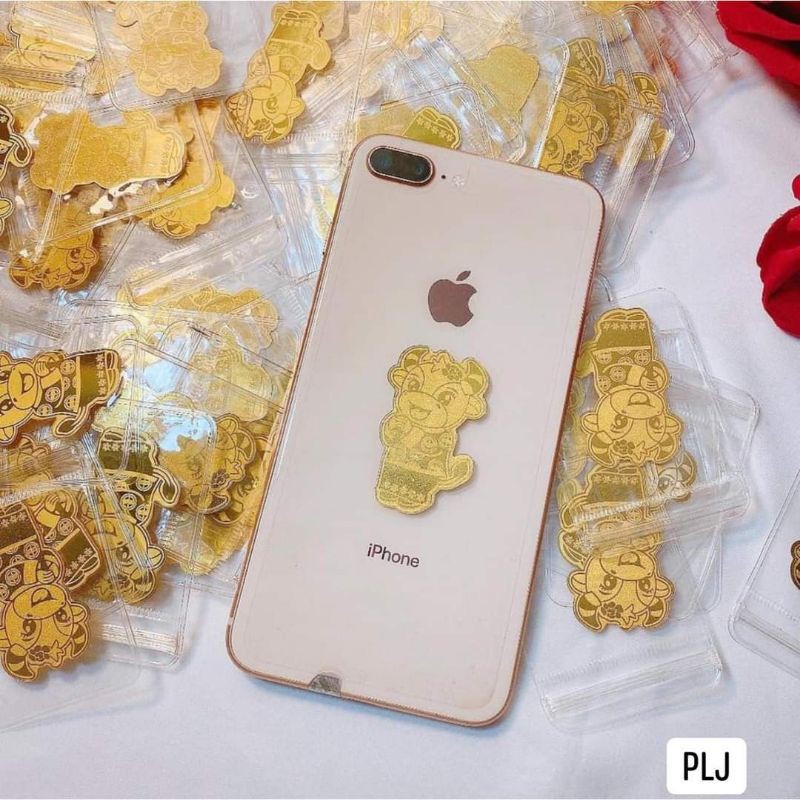 Miếng dán ốp trâu,mèo thần tài