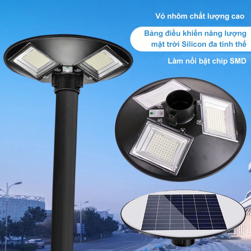 Đèn Led năng lượng mặt trời sân vườn UFO,Đèn năng lượng mặt trời 5000W,siêu sáng chống nước IP67