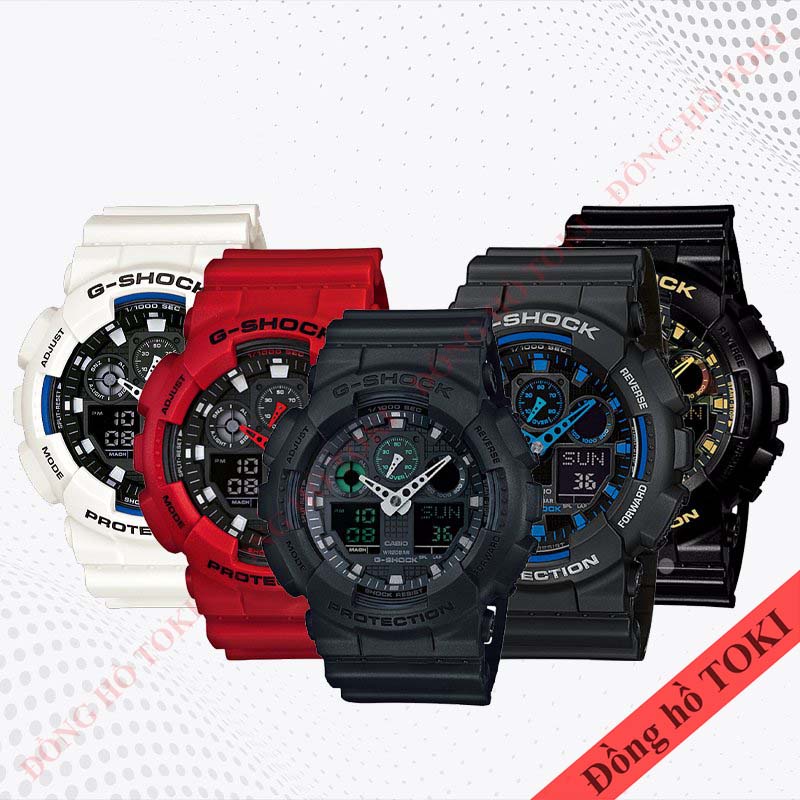 Pin thay đồng hồ đeo tay casio G-shock GA-100 các màu
