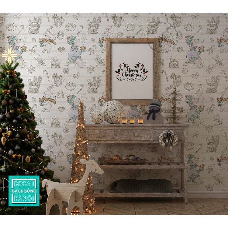 Bộ sưu tập decal trang trí 𝐍𝐎𝐄𝐋 - Set 𝘾𝙝𝙧𝙞𝙨𝙩𝙢𝙖𝙨 𝙘𝙪𝙩𝙚 𝙖𝙣𝙞𝙢𝙖𝙡