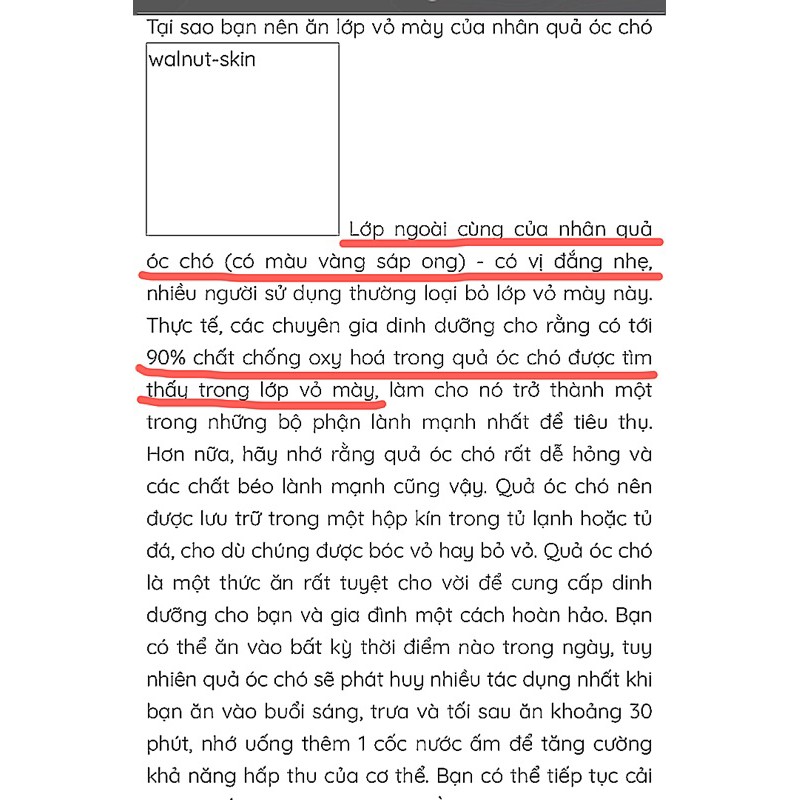 Óc chó Mỹ tách sẵn (Walnuts)