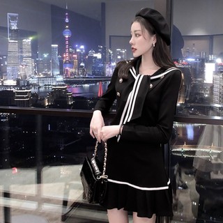 Đầm Thủy Thủ Ôm Dáng Đuôi Cá Đen