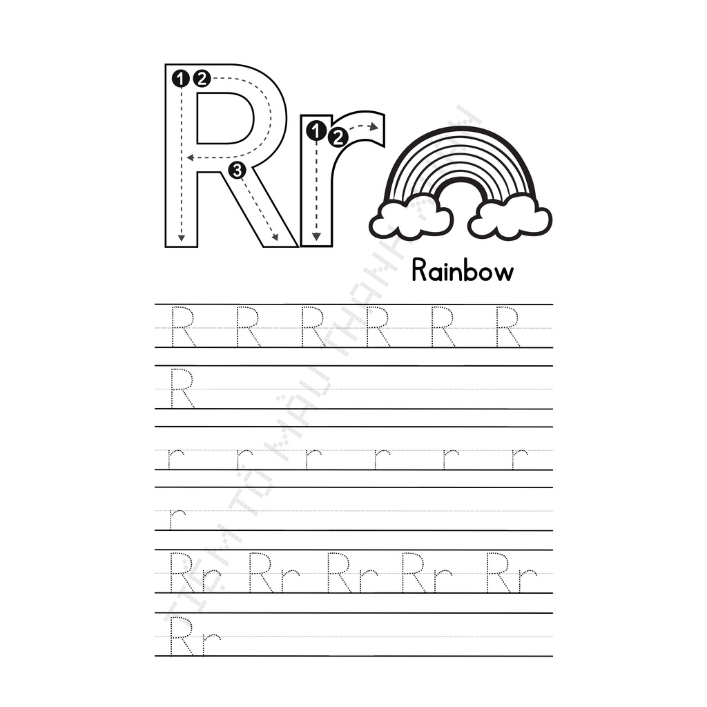 Set 26 Tờ Luyện Viết Bảng Chữ Cái Tiếng Anh Cho Bé - Tiệm Tô Màu Thanh Xuân