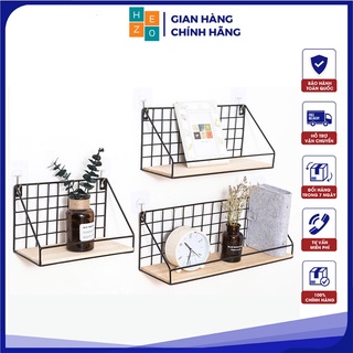 Kệ sắt đáy gỗ để đồ đa năng. Decor nhà cửa siêu xinh, siêu cứng cáp