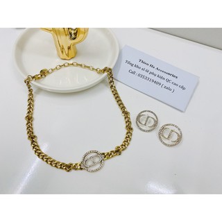 Set vòng cổ+ bông tai hãng 99k