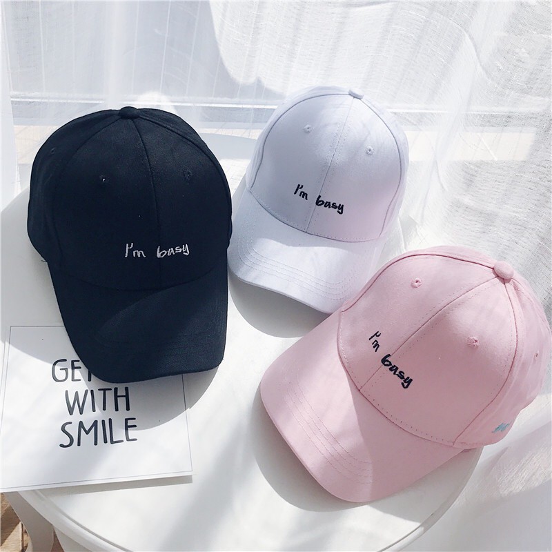 Mũ nón lưỡi trai thêu chữ đứng form, chất đẹp, dùng cho nam và nữ - Mã NKTH01
